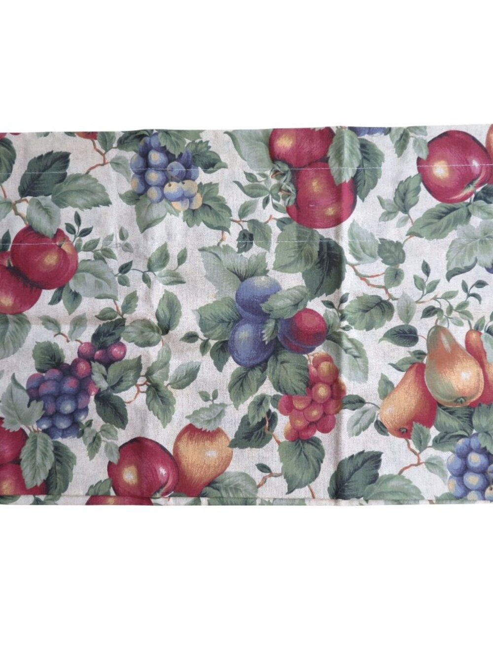 New Vintage Window Valance Topper 60"x 15" Country Fruit Pattern Made in USA